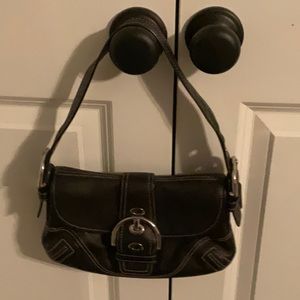 Coach black leather purse, great condition, very clean